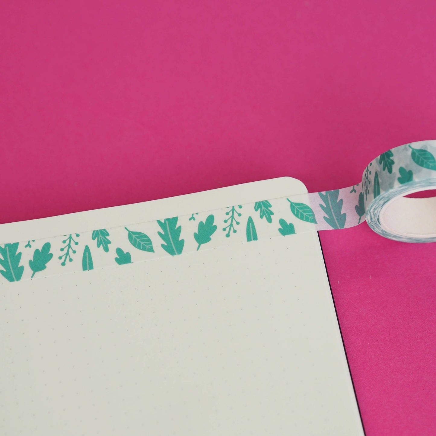 Pretty Green Leaves Spring Washi Tape