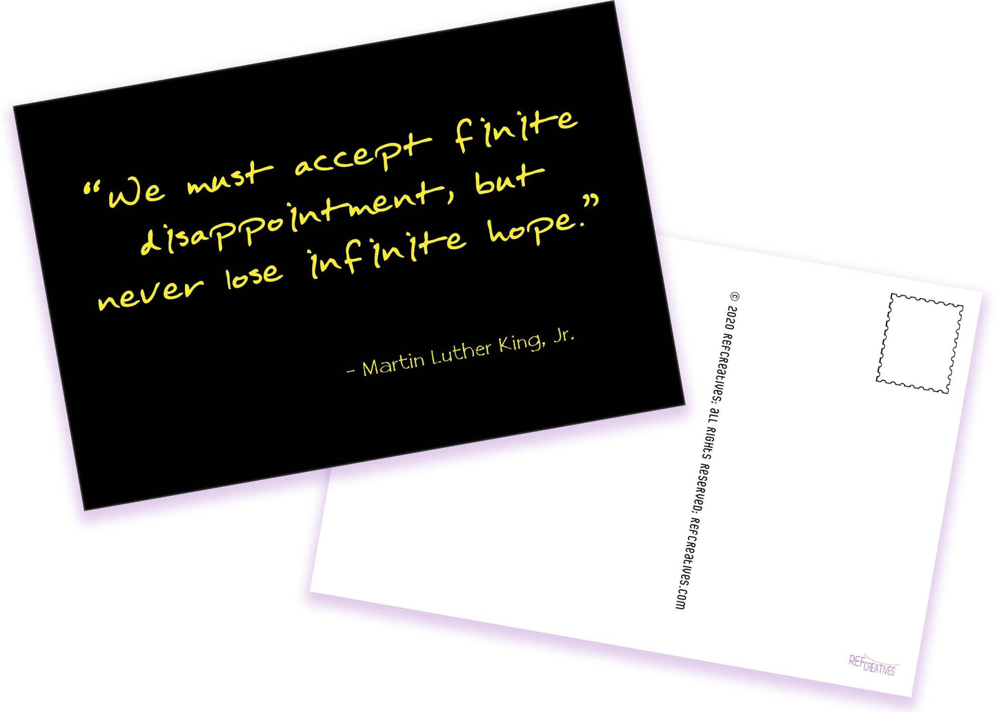 Postcards to Voters Dr. King Quote Inspirational Vote Postcard