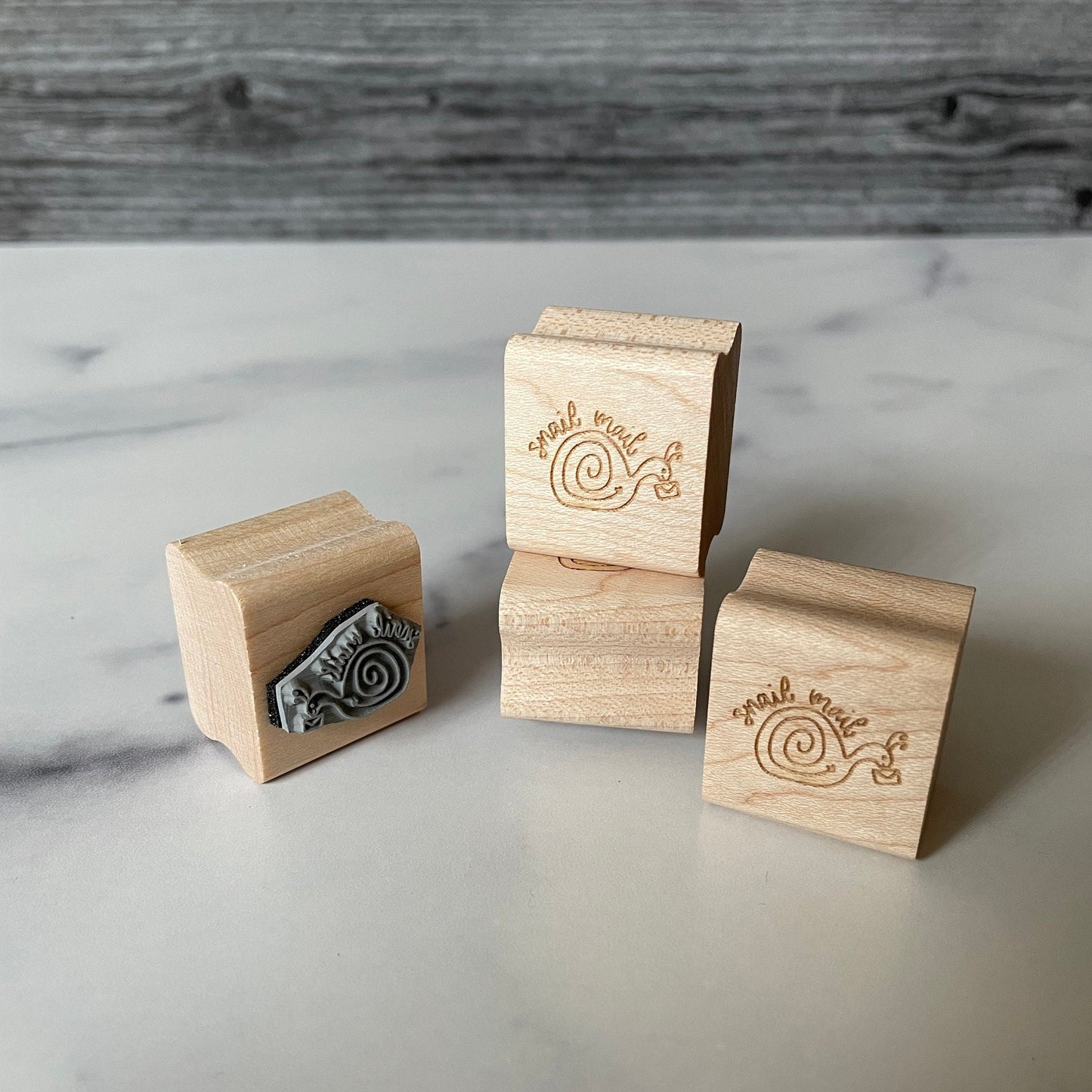 Snail Mail Rubber Stamp