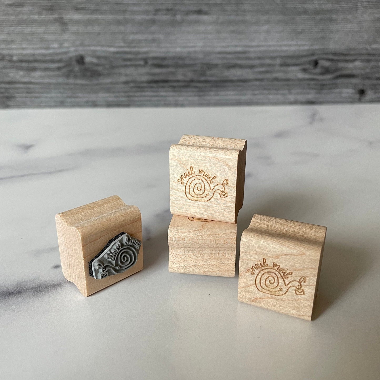 Snail Mail Rubber Stamp