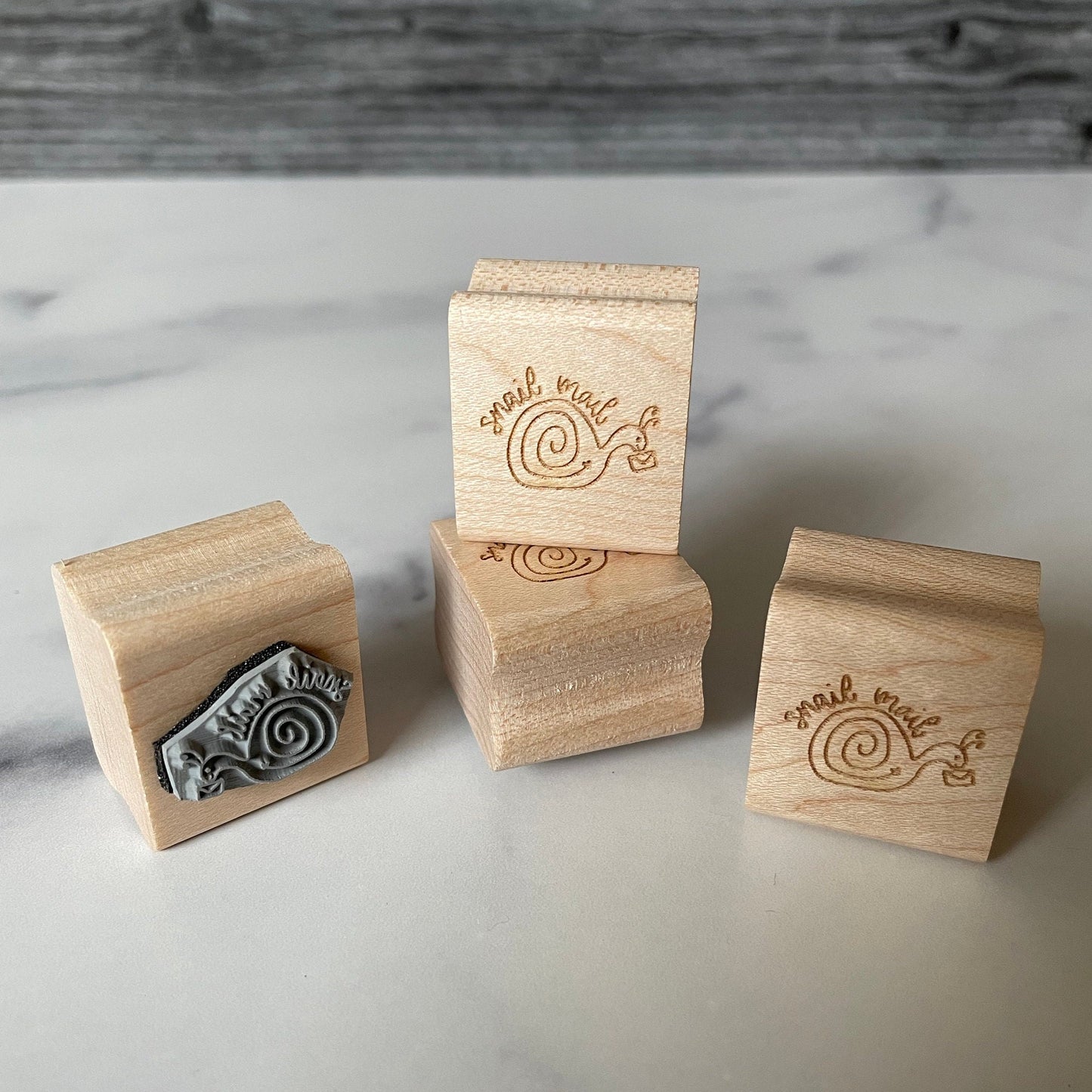 Snail Mail Rubber Stamp