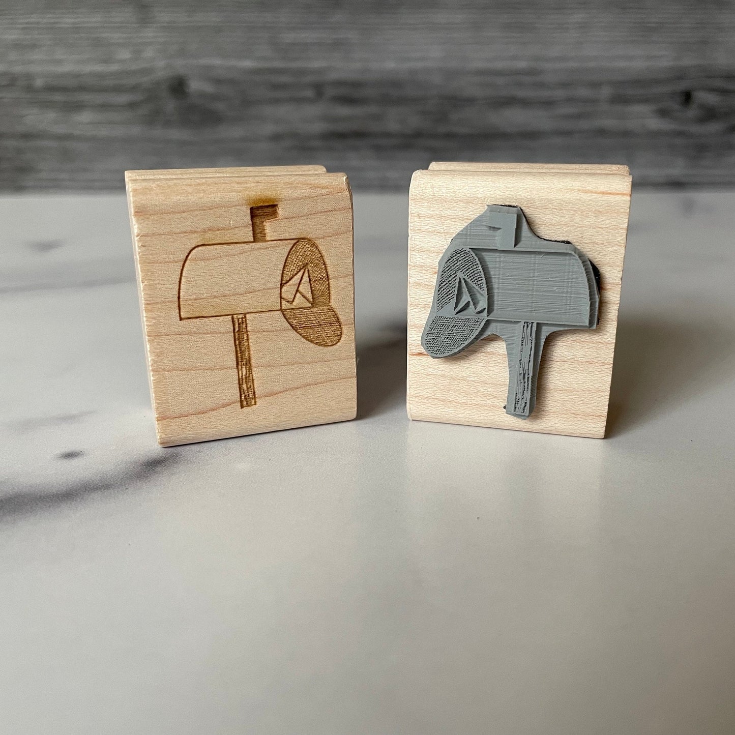 Mailbox Rubber Stamp