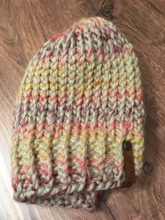 Fall Vibes Hand Knit Hat