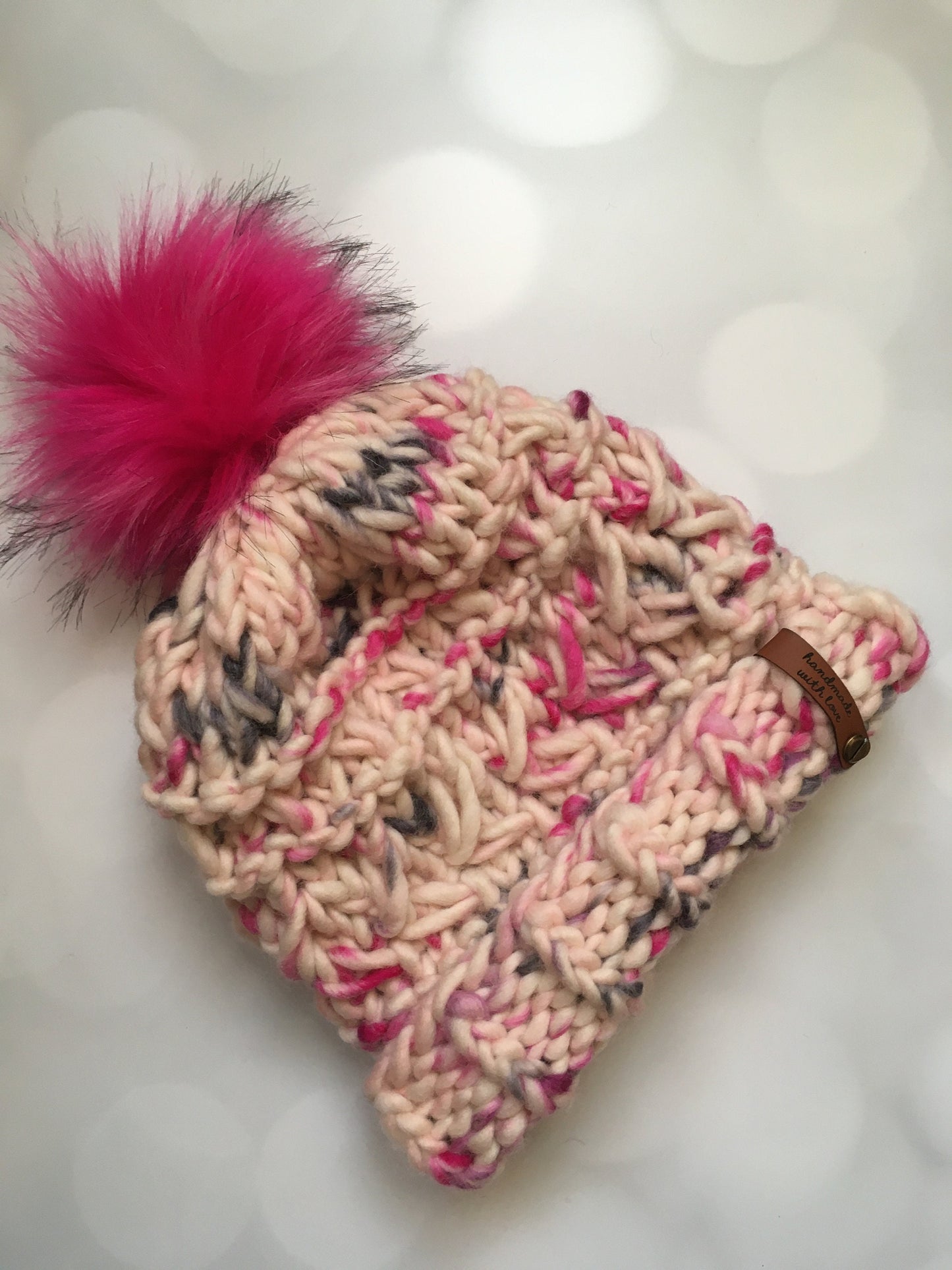 Valentine Vibes Hand Knit Hat