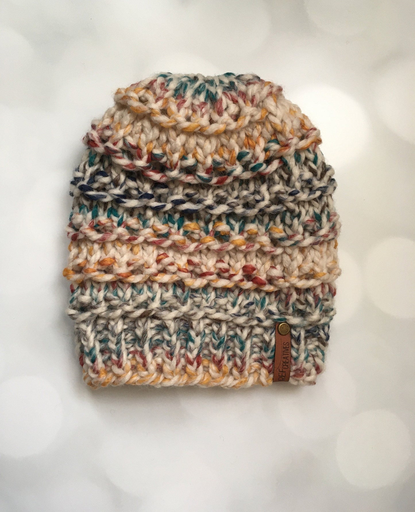 Magic School House Colors Hand Knit Hat