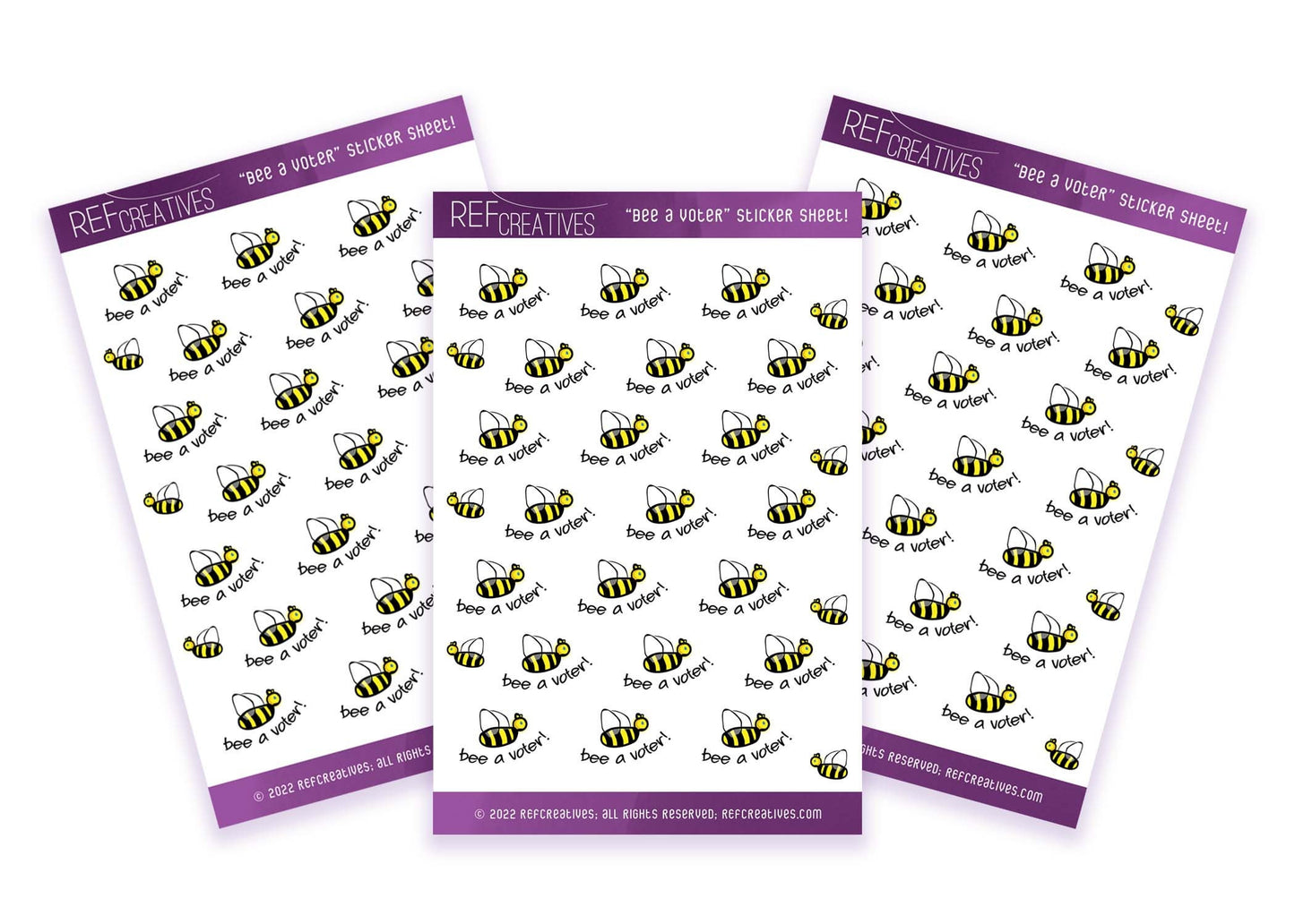 Bee a Voter Sticker Sheet