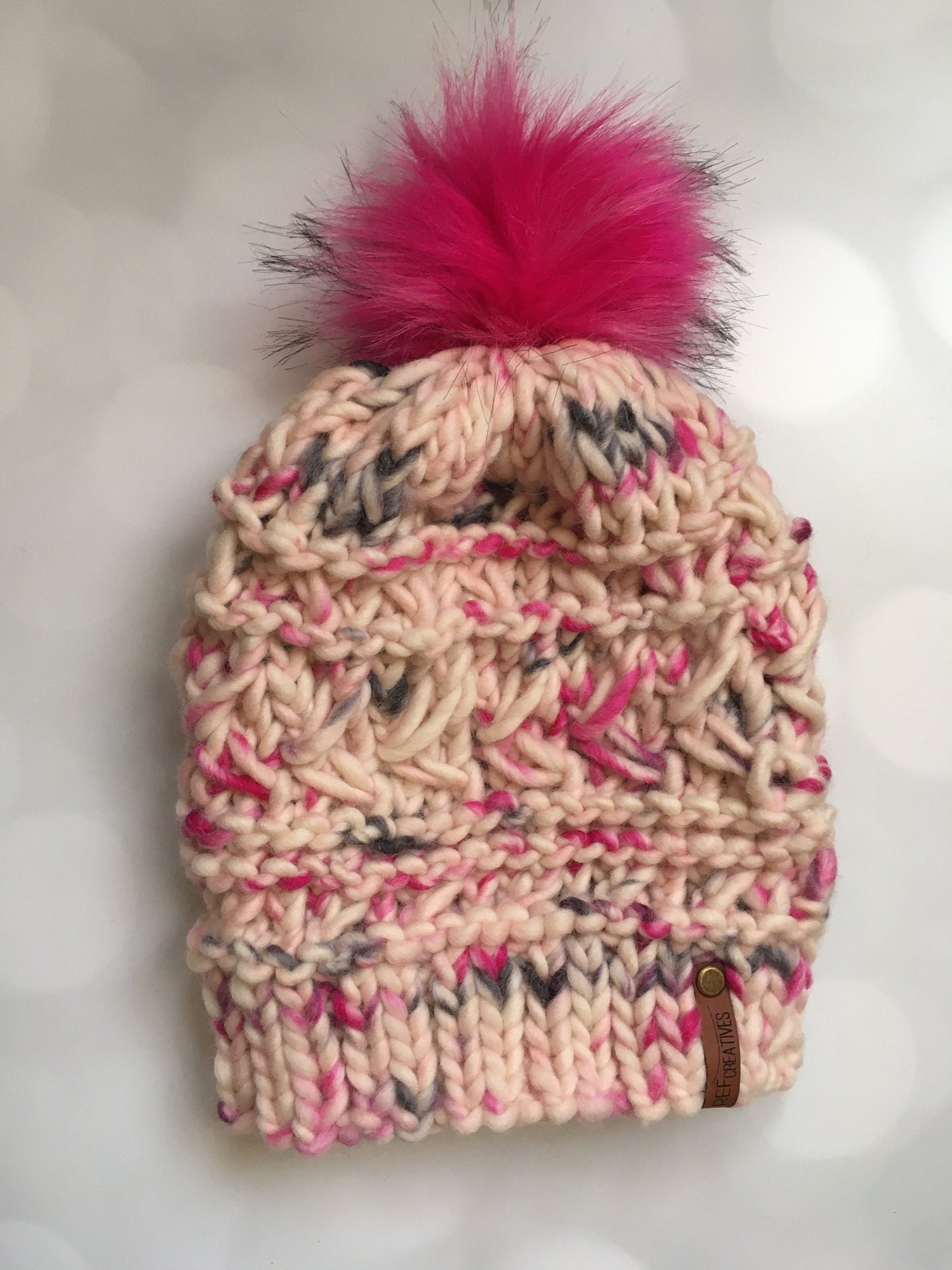 Valentine Vibes Hand Knit Hat