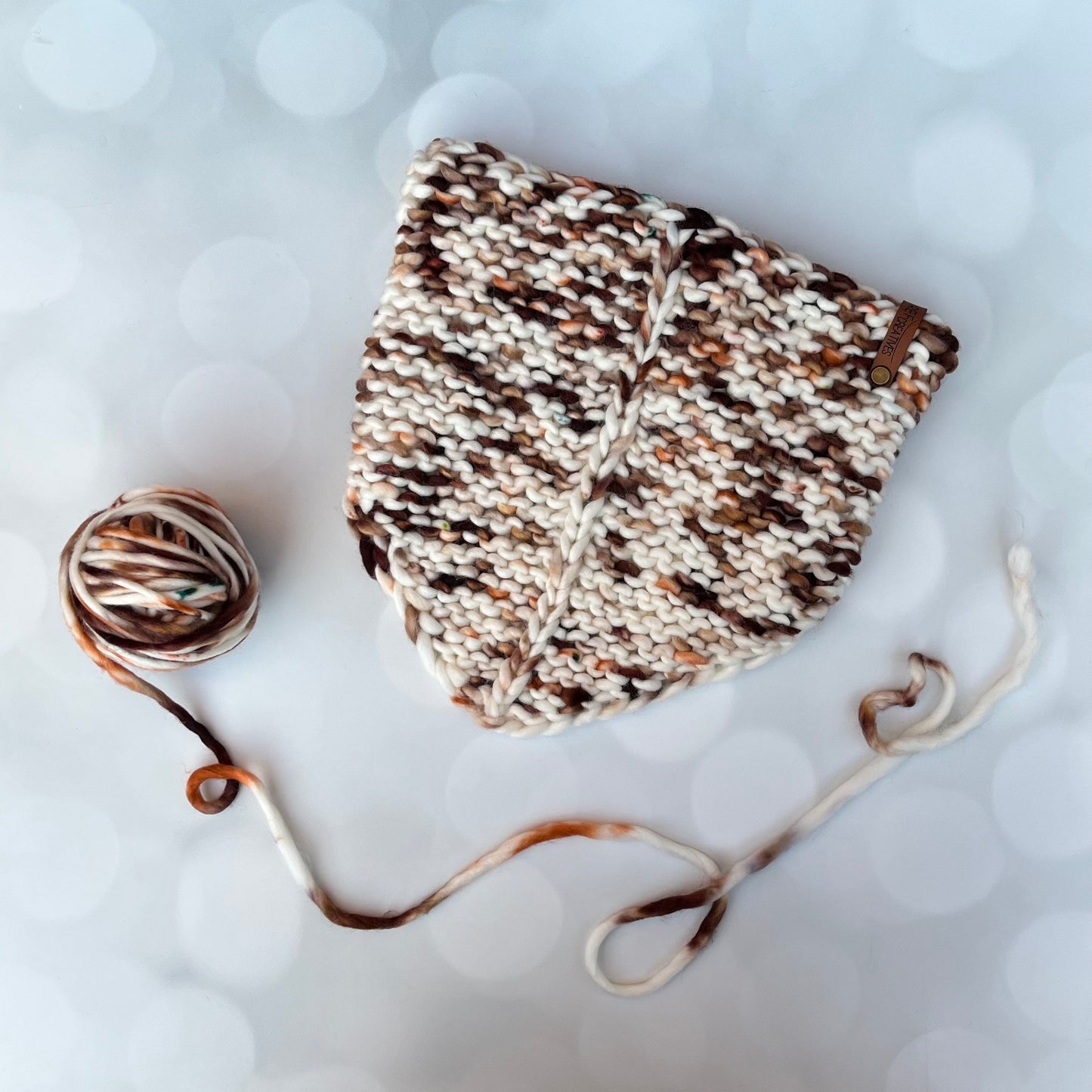 Luxury Merino Wool Knit Cowl Neckwarmer - Bandana Style Hand Knit Cowl with Hand Dyed Yarn